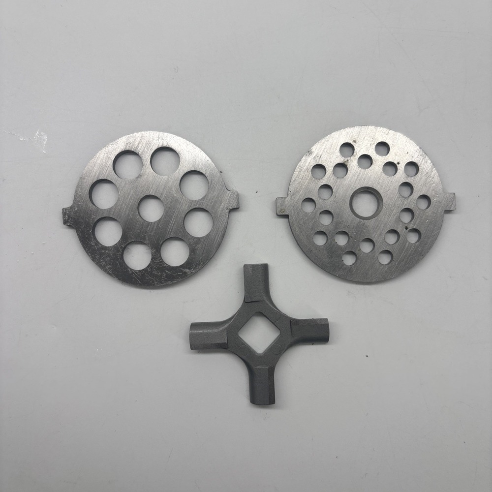 Kitchen Aid Food Grinder Fine & Coarse Plate Knife Blade Mixer Attachment Parts